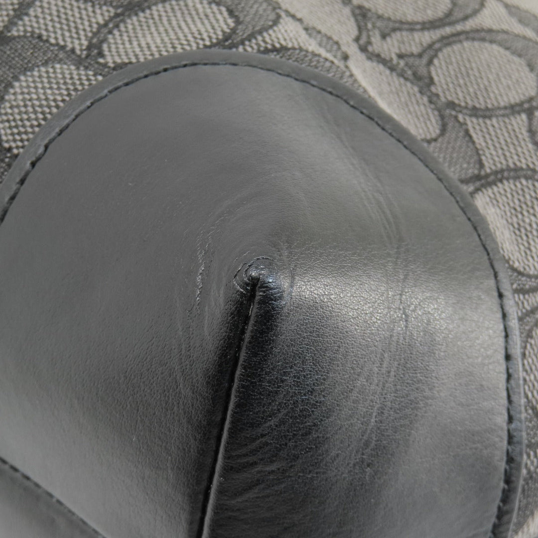 COACH Tote Bag F29958 canvas gray Signature Women Used Authentic