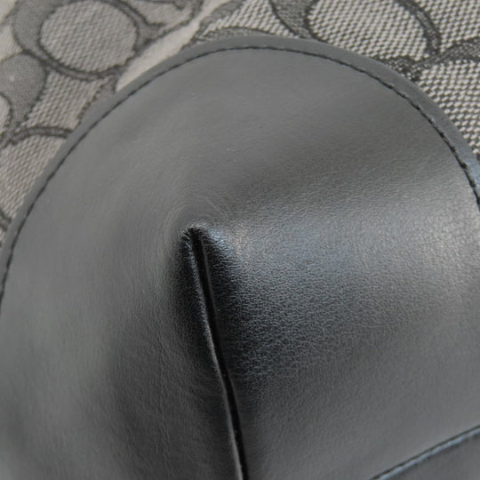 COACH Tote Bag F29958 canvas gray Signature Women Used Authentic