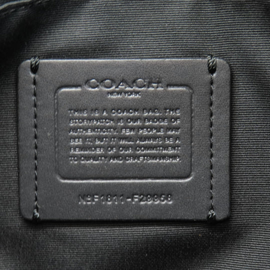 COACH Tote Bag F29958 canvas gray Signature Women Used Authentic