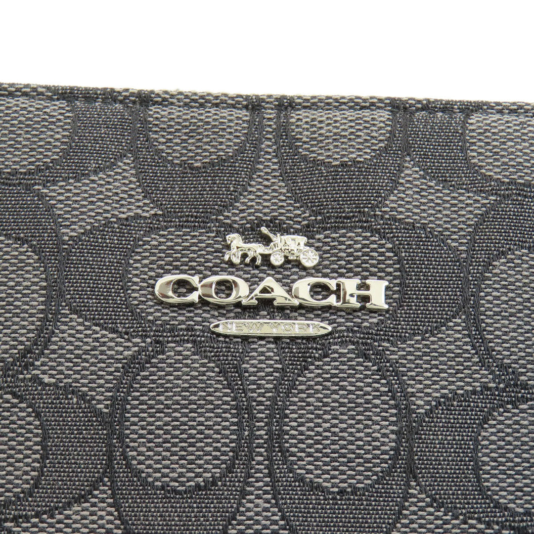 COACH Tote Bag F29958 canvas gray Signature Women Used Authentic