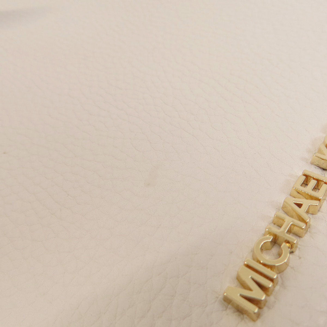 MICHAEL KORS Handbag leather white Emilia 2WAY Women Used Authentic