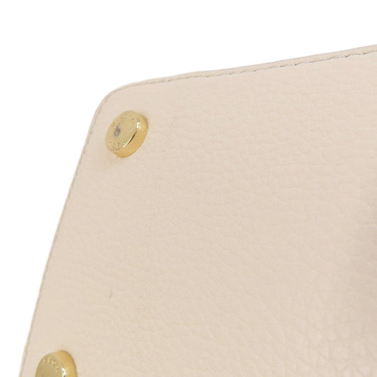 MICHAEL KORS Handbag leather white Emilia 2WAY Women Used Authentic