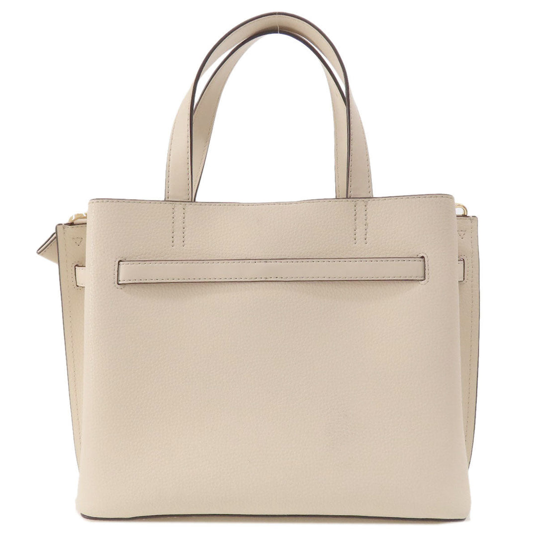 MICHAEL KORS Handbag leather white Emilia 2WAY Women Used Authentic