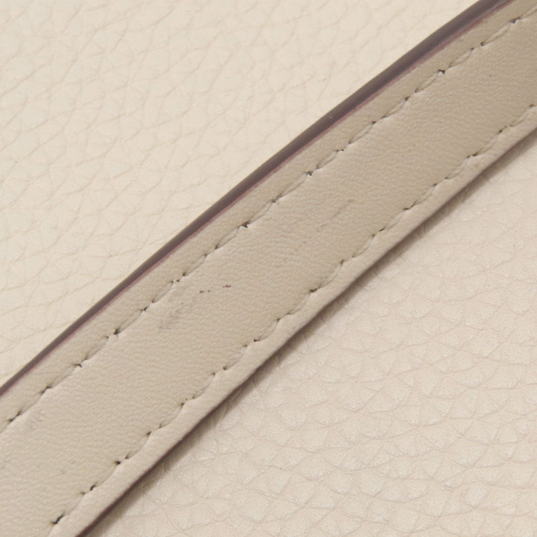 MICHAEL KORS Handbag leather white Emilia 2WAY Women Used Authentic