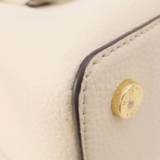 MICHAEL KORS Handbag leather white Emilia 2WAY Women Used Authentic