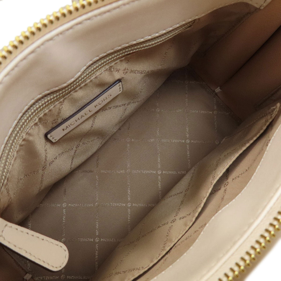 MICHAEL KORS Handbag leather white Emilia 2WAY Women Used Authentic