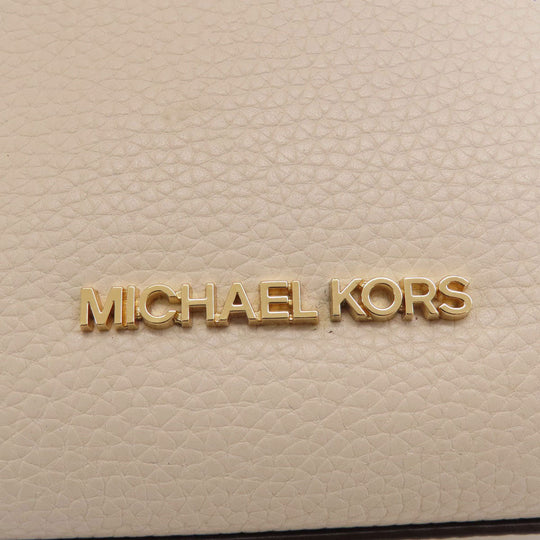 MICHAEL KORS Handbag leather white Emilia 2WAY Women Used Authentic