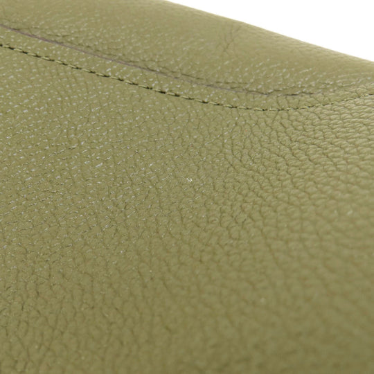 MICHAEL KORS Handbag leather Light green 2WAY Women Used Authentic