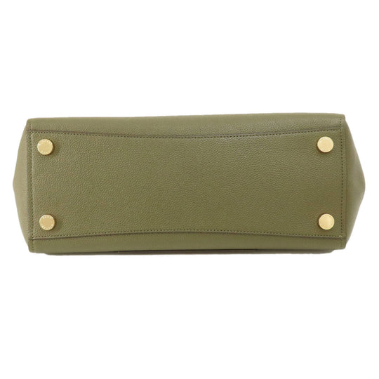 MICHAEL KORS Handbag leather Light green 2WAY Women Used Authentic
