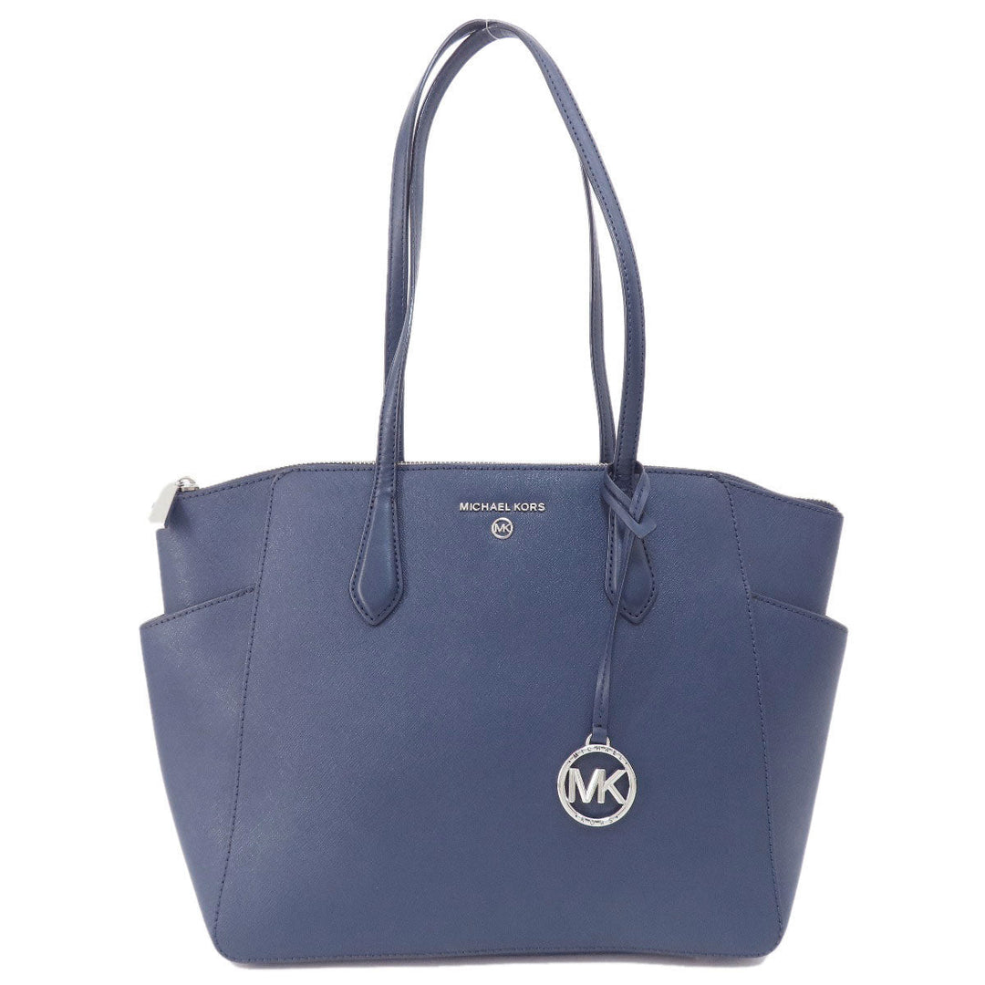 MICHAEL KORS Tote Bag leather Navy logo