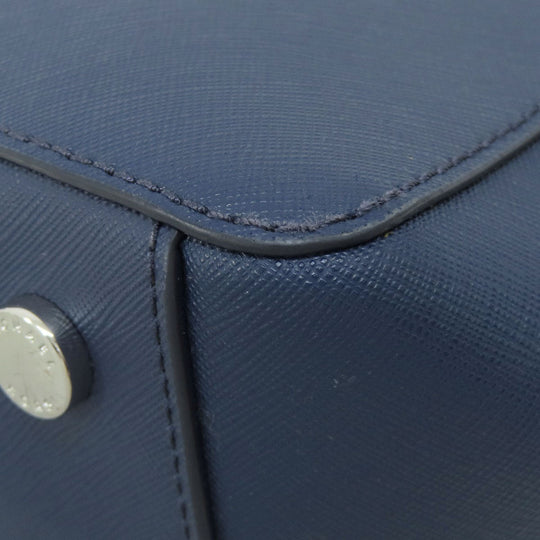 MICHAEL KORS Tote Bag leather Navy logo