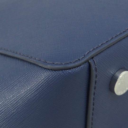 MICHAEL KORS Tote Bag leather Navy logo