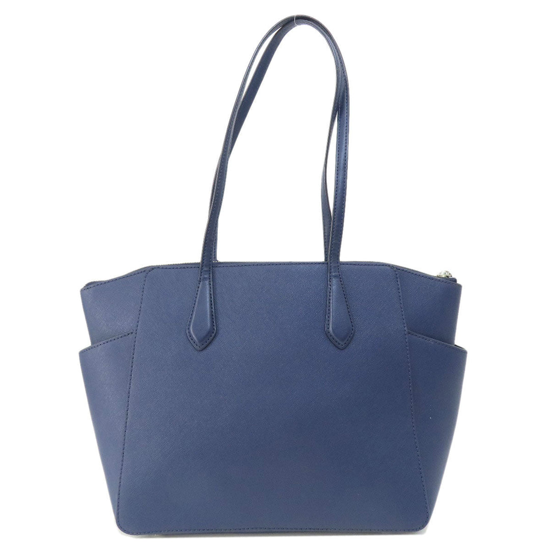 MICHAEL KORS Tote Bag leather Navy logo