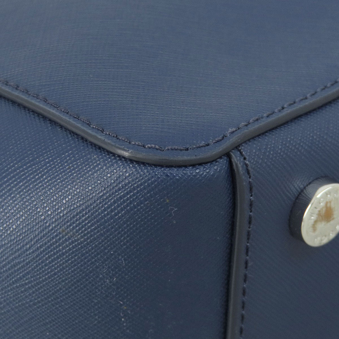 MICHAEL KORS Tote Bag leather Navy logo