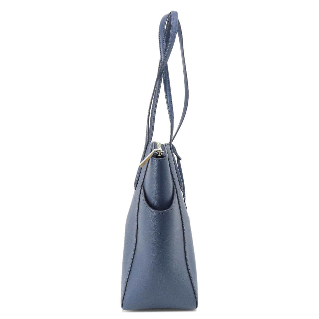 MICHAEL KORS Tote Bag leather Navy logo