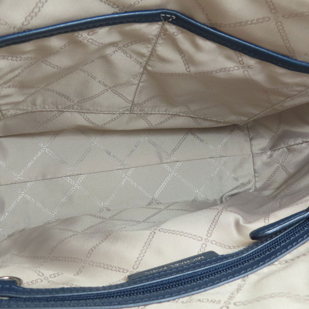 MICHAEL KORS Tote Bag leather Navy logo