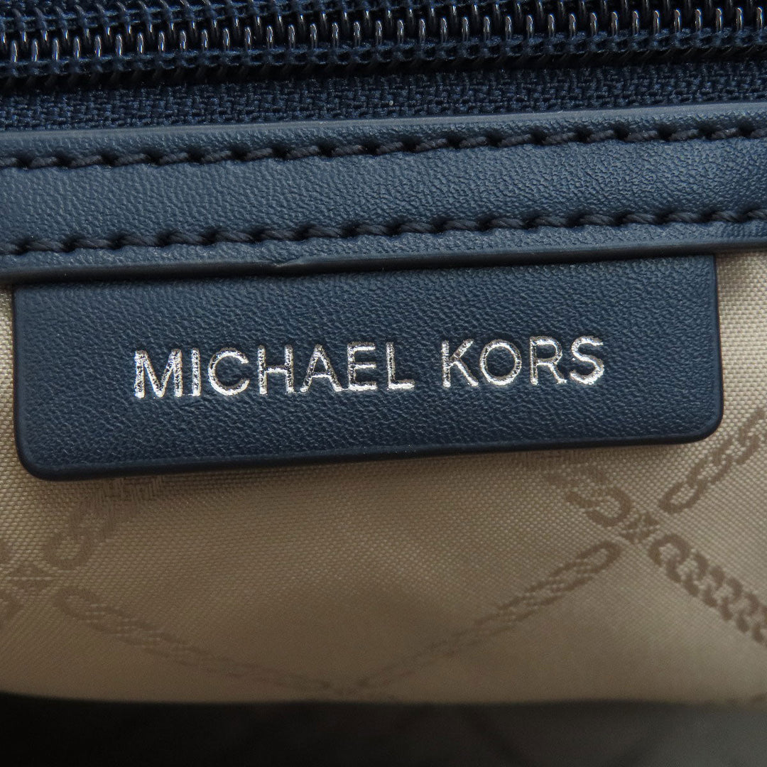 MICHAEL KORS Tote Bag leather Navy logo