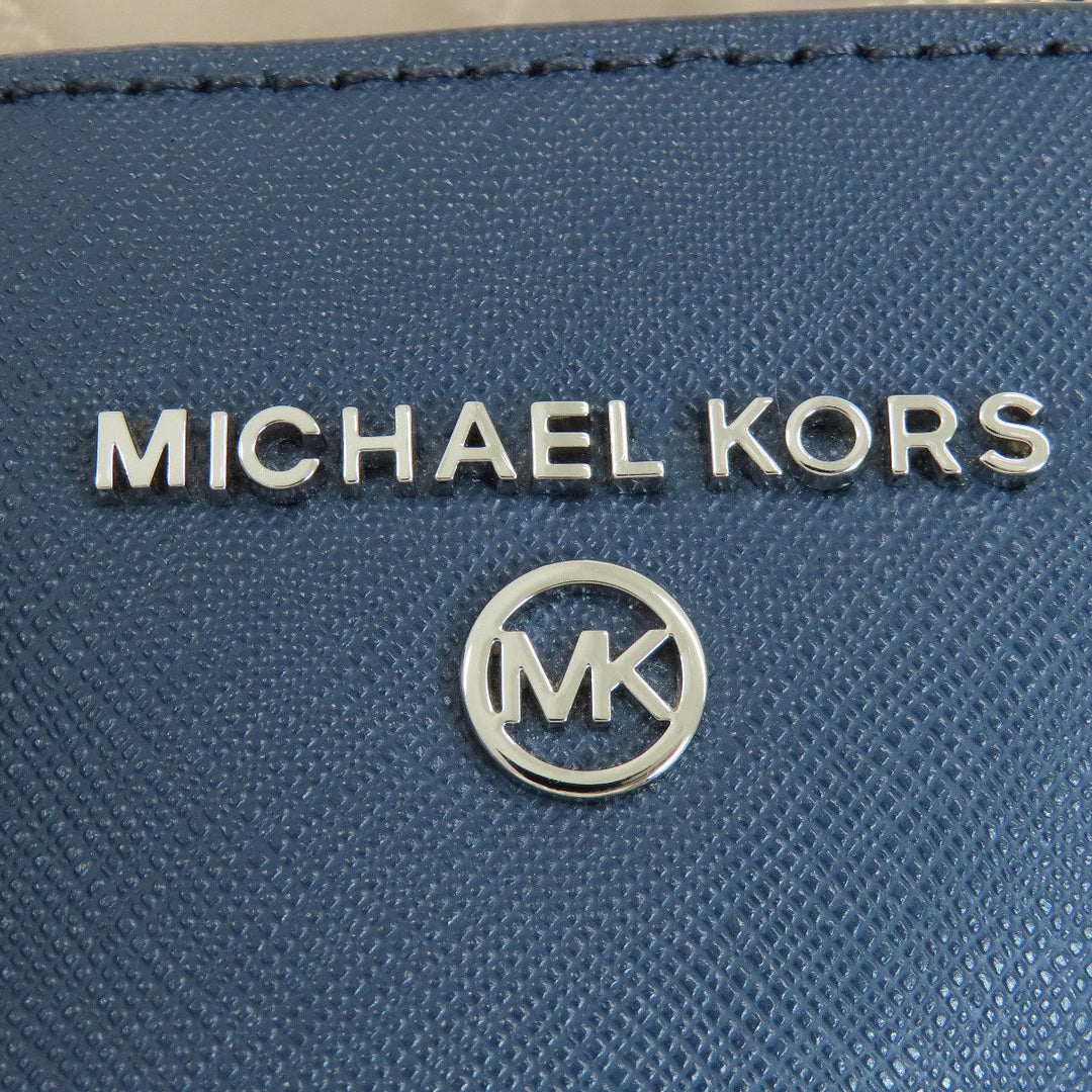 MICHAEL KORS Tote Bag leather Navy logo
