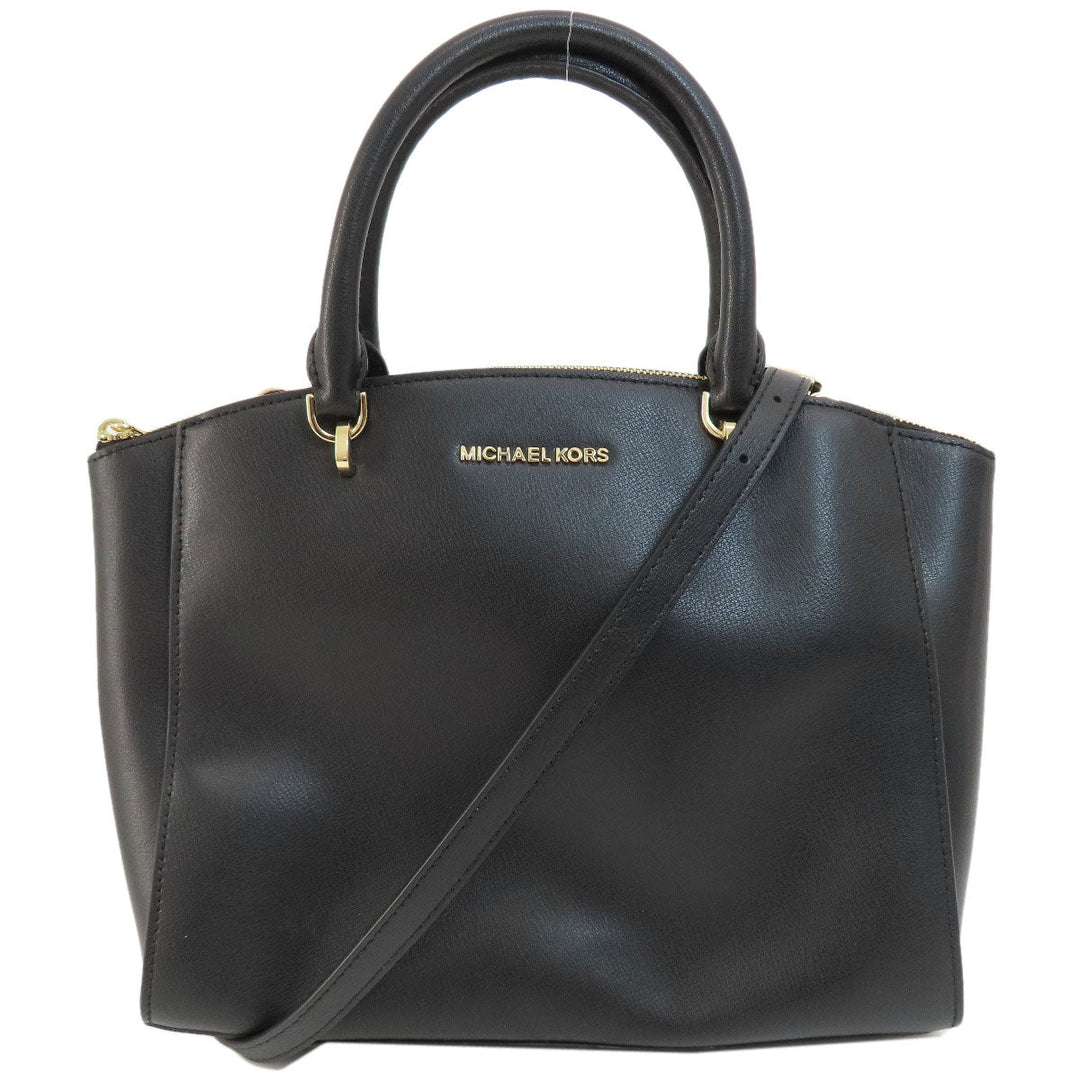 MICHAEL KORS Handbag leather black 2WAY