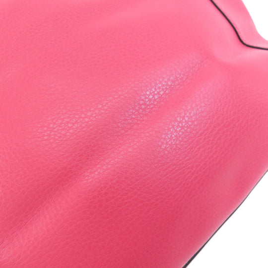 COACH Tote Bag C4062 leather pink Hose and carriage Women Used Authentic