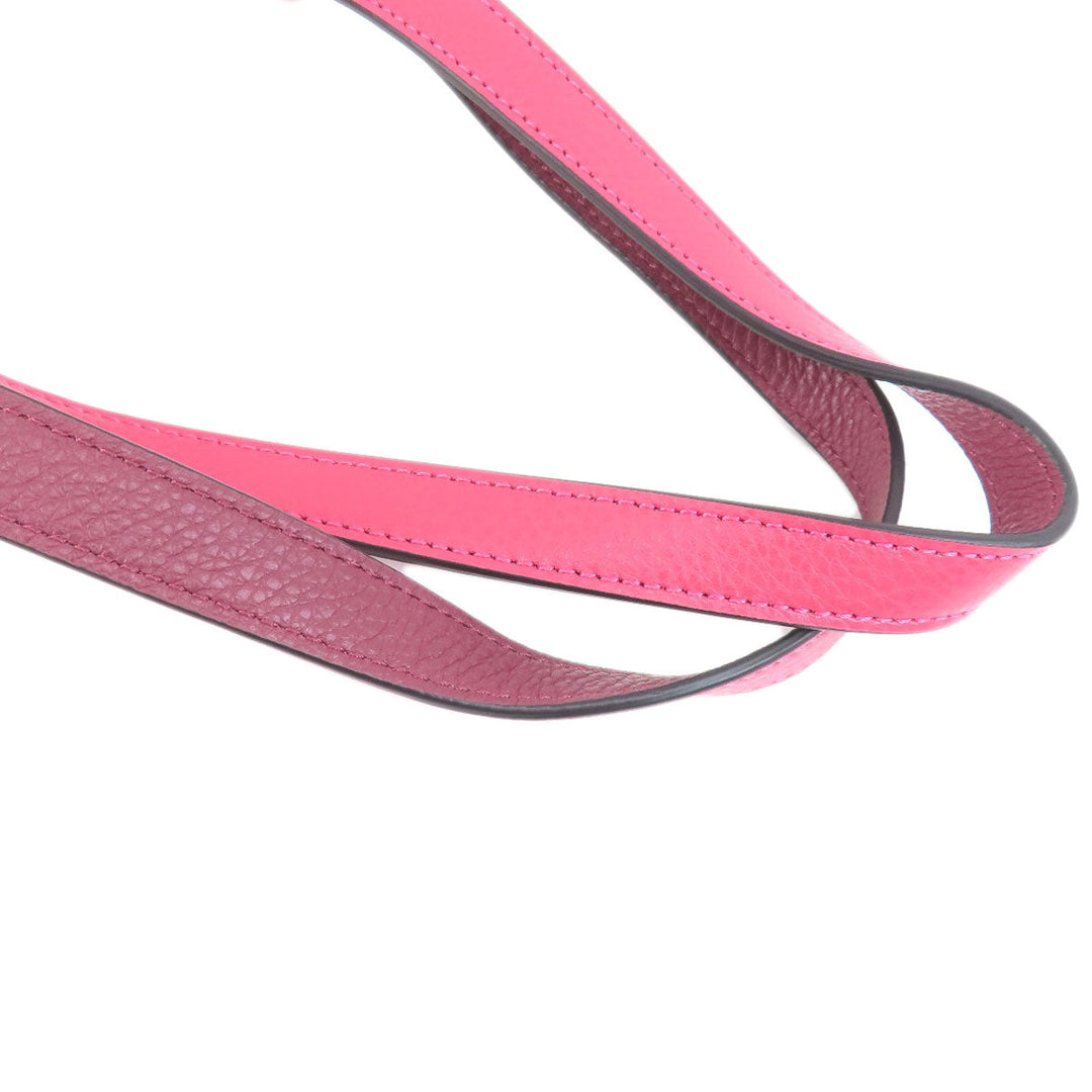 COACH Tote Bag C4062 leather pink Hose and carriage Women Used Authentic