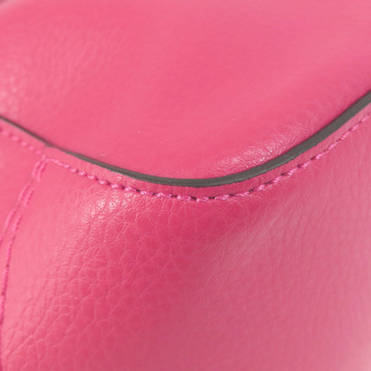 COACH Tote Bag C4062 leather pink Hose and carriage Women Used Authentic