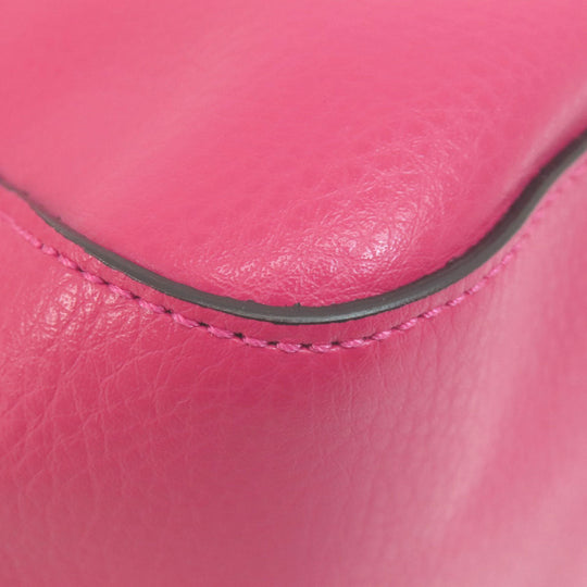 COACH Tote Bag C4062 leather pink Hose and carriage Women Used Authentic