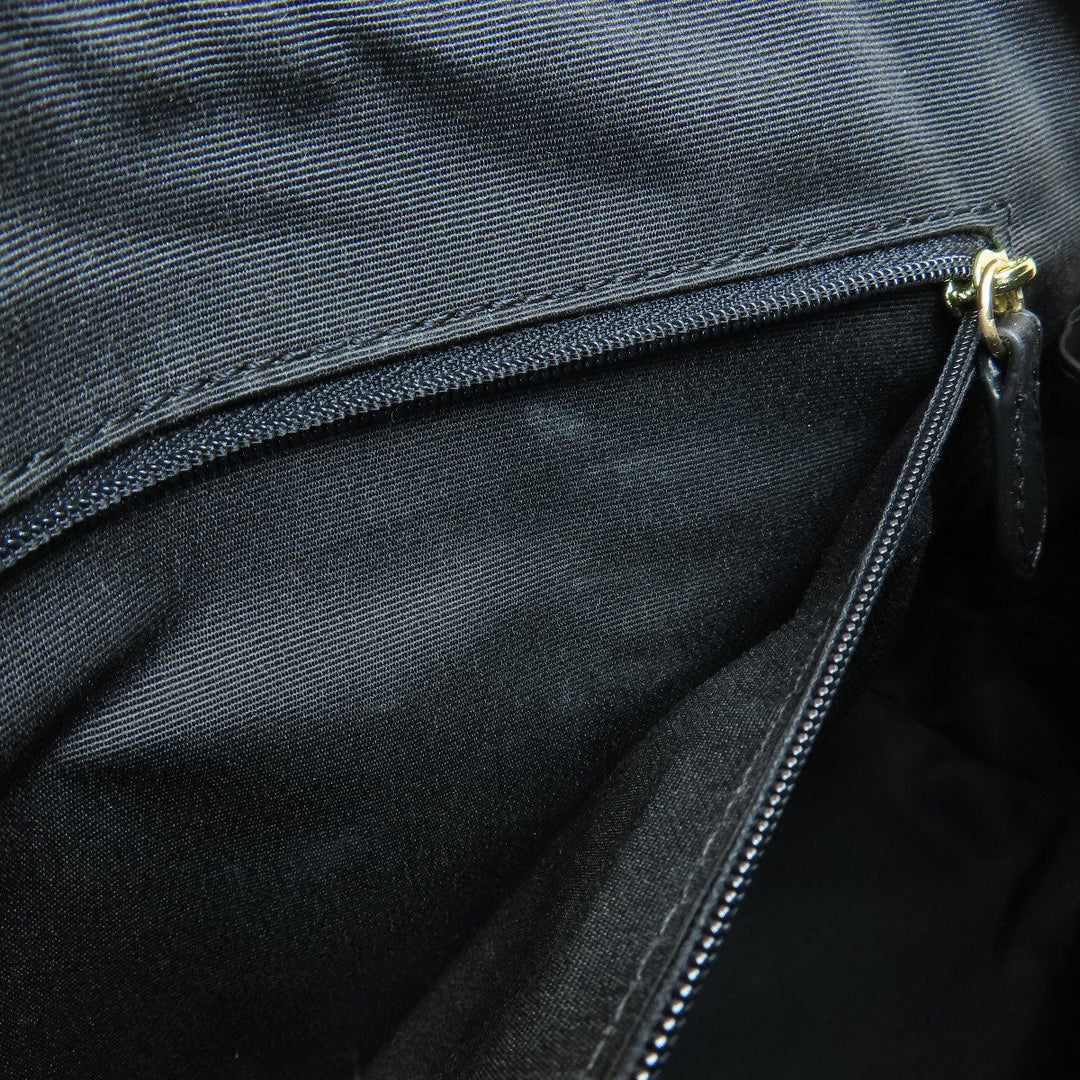 COACH Handbag 2553 leather black 2WAY Women Used Authentic