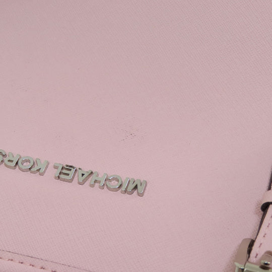 MICHAEL KORS Handbag PVC pink logo Women Used Authentic