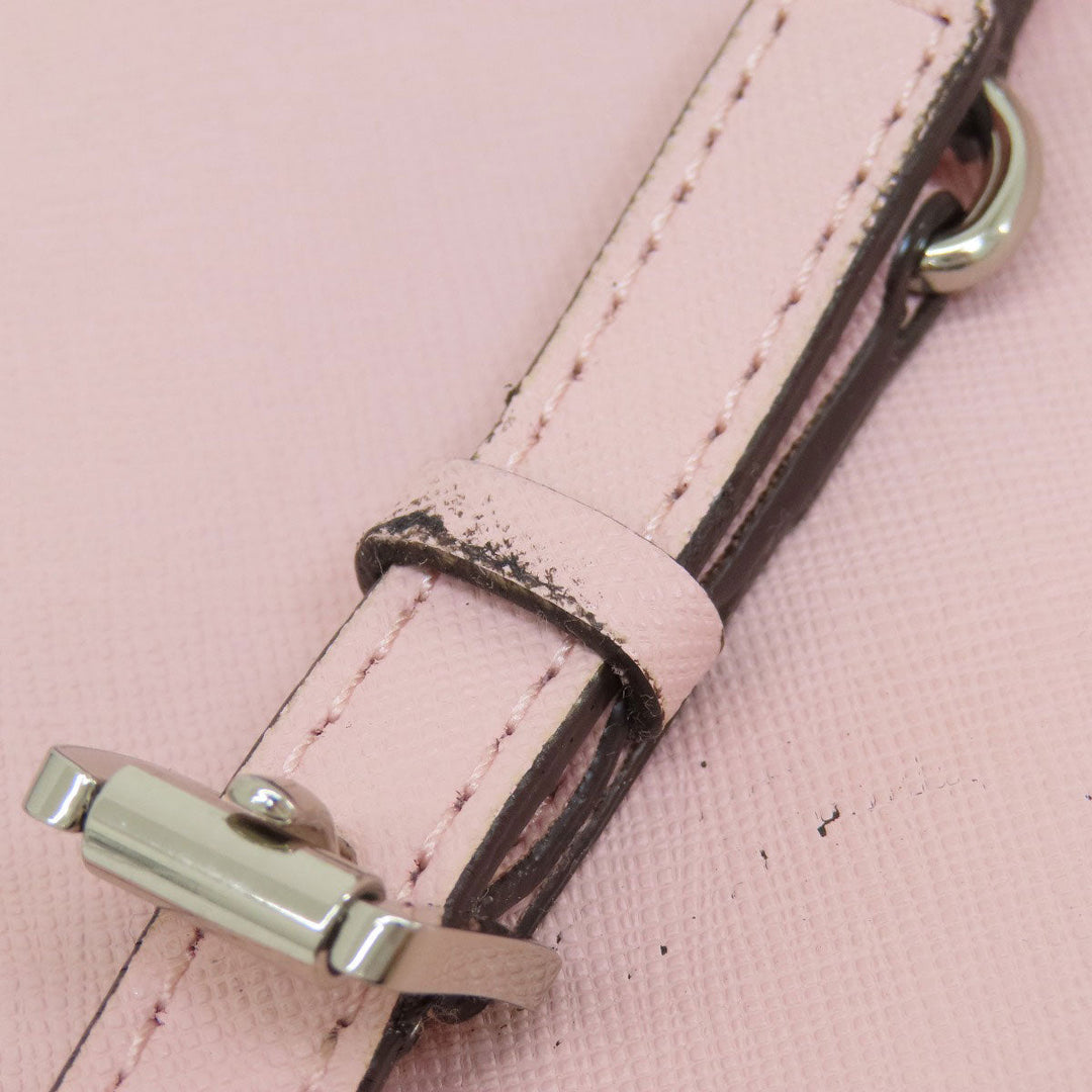 MICHAEL KORS Handbag PVC pink logo Women Used Authentic