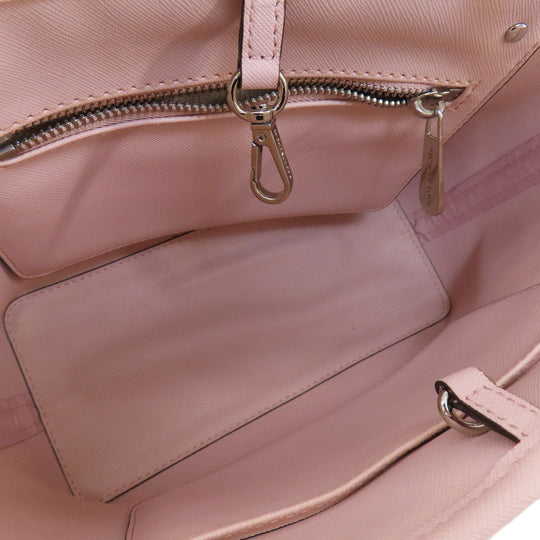 MICHAEL KORS Handbag PVC pink logo Women Used Authentic