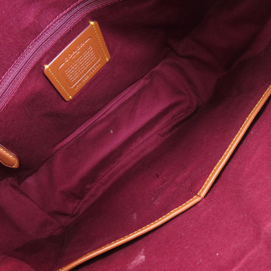 COACH Handbag 38580 PVC Brown Sutton Hobo Signature 2WAY Women Used Authentic