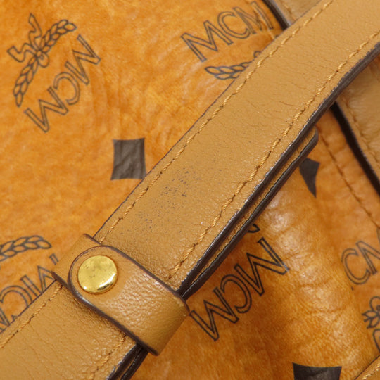 MCM Tote Bag PVC Brown 2WAY Women Used Authentic