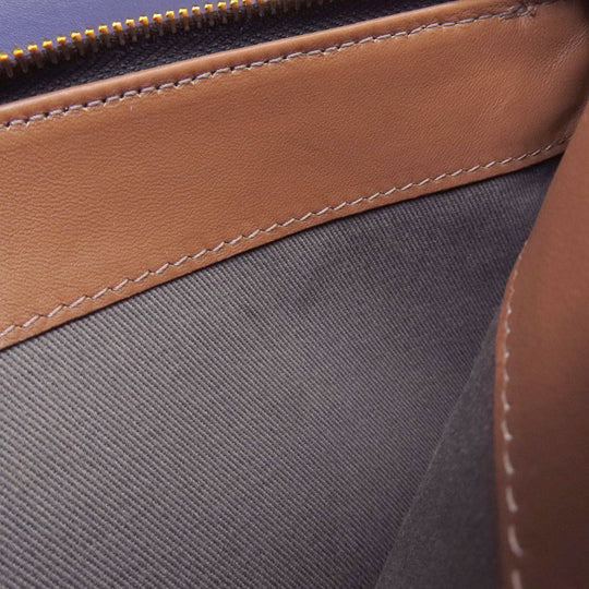 MARNI Shoulder Bag leather purple logo Women Used Authentic