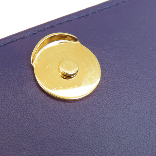 MARNI Shoulder Bag leather purple logo Women Used Authentic