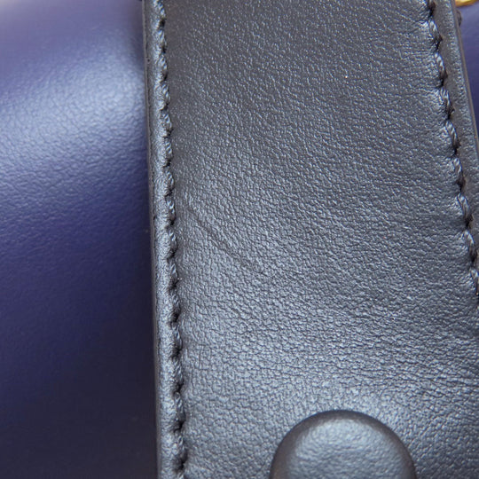 MARNI Shoulder Bag leather purple logo Women Used Authentic