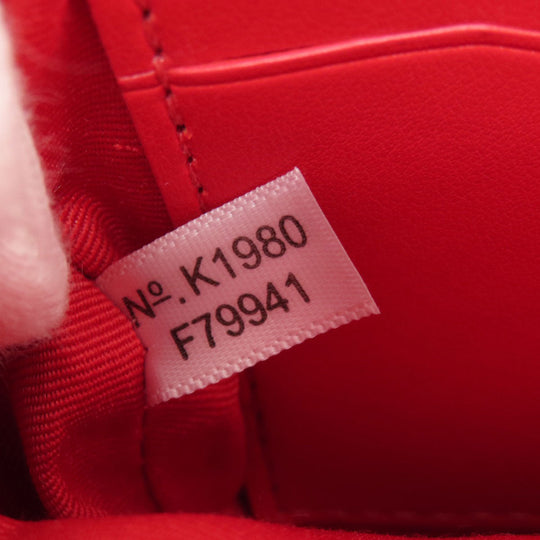 COACH Hip bag F79941 leather Red logo Women Used Authentic