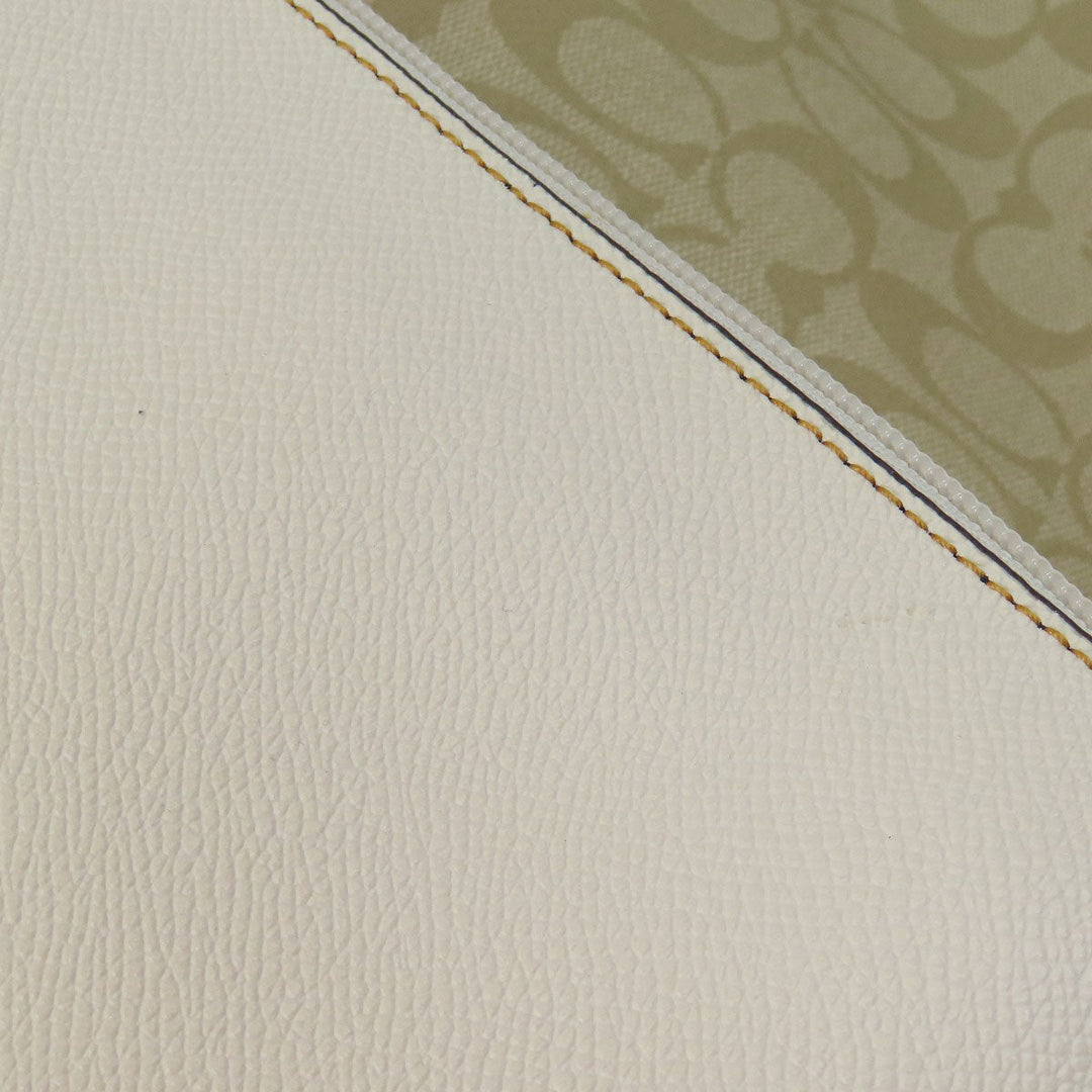 COACH Tote Bag F26920 PVC beige Signature Reversible Women Used Authentic