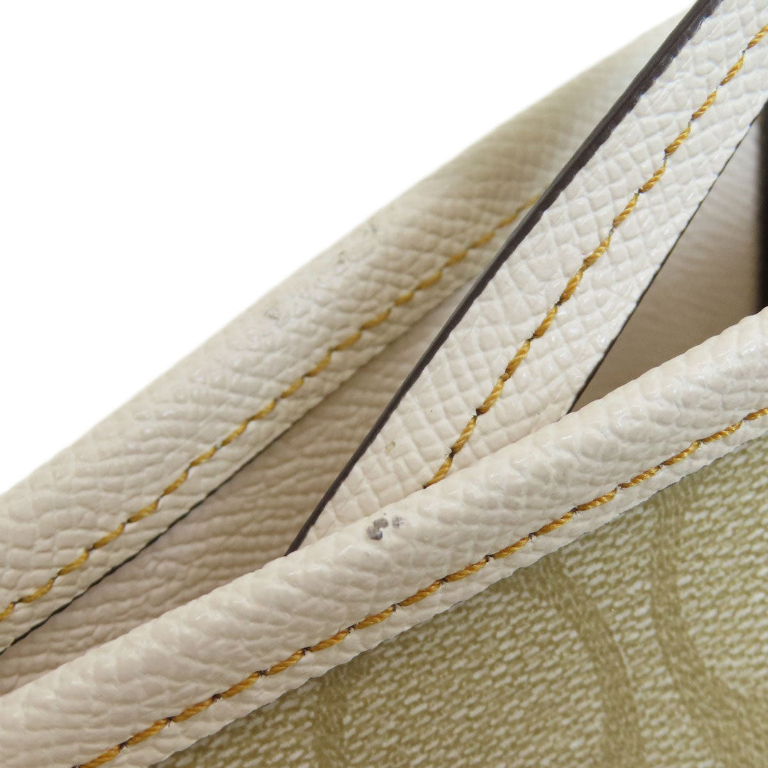 COACH Tote Bag F26920 PVC beige Signature Reversible Women Used Authentic