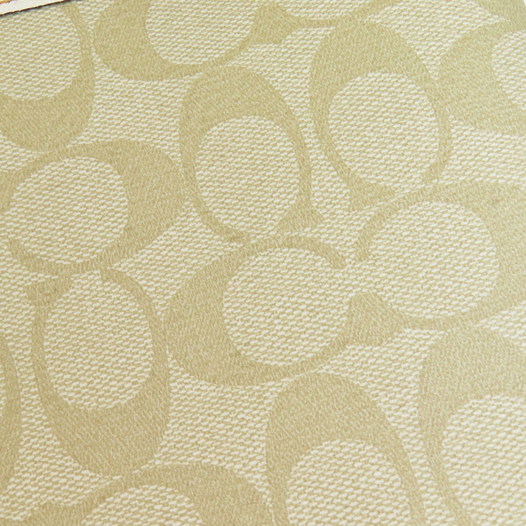 COACH Tote Bag F26920 PVC beige Signature Reversible Women Used Authentic