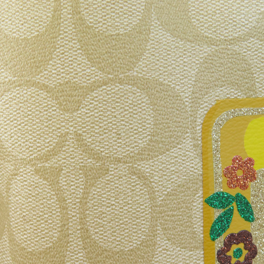 COACH Tote Bag F26920 PVC beige Signature Reversible Women Used Authentic