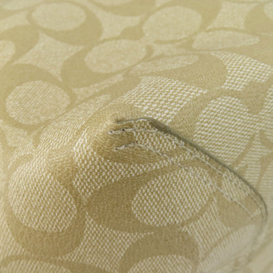 COACH Tote Bag F26920 PVC beige Signature Reversible Women Used Authentic
