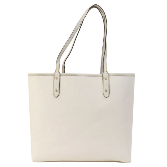 COACH Tote Bag F26920 PVC beige Signature Reversible Women Used Authentic