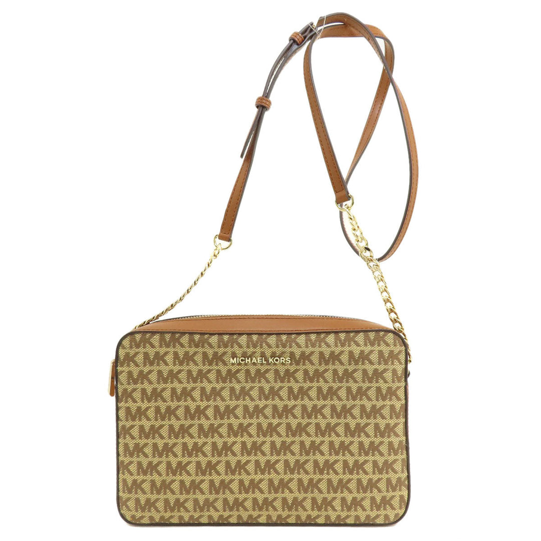 MICHAEL KORS Shoulder Bag canvas Brown Long shoulder