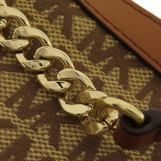 MICHAEL KORS Shoulder Bag canvas Brown Long shoulder