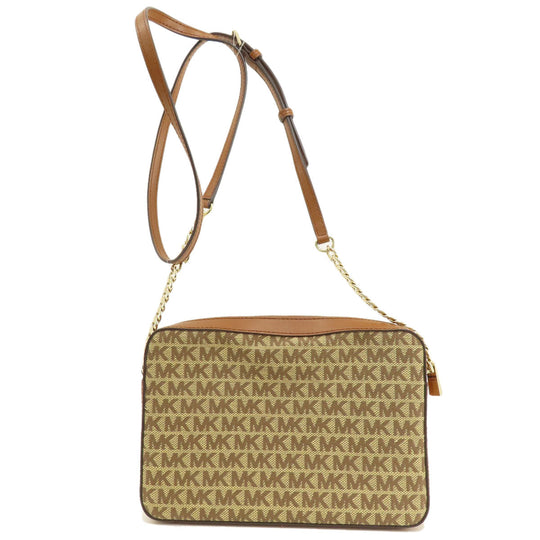 MICHAEL KORS Shoulder Bag canvas Brown Long shoulder