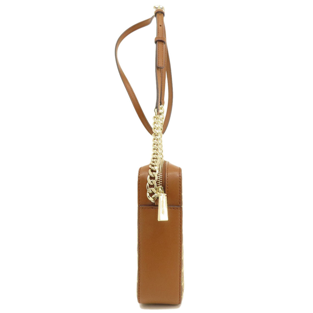 MICHAEL KORS Shoulder Bag canvas Brown Long shoulder