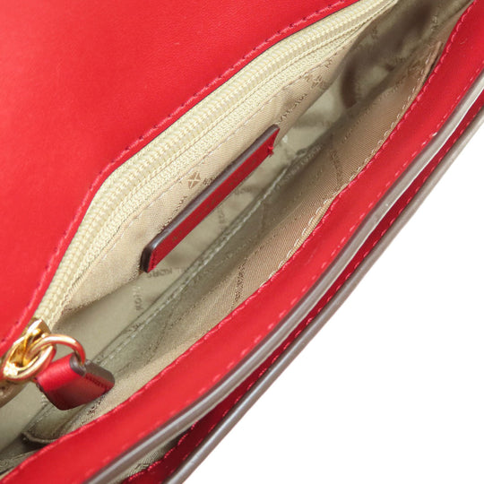 MICHAEL KORS Shoulder Bag PVC white MK Signature Long Shoulder Women Used Authentic