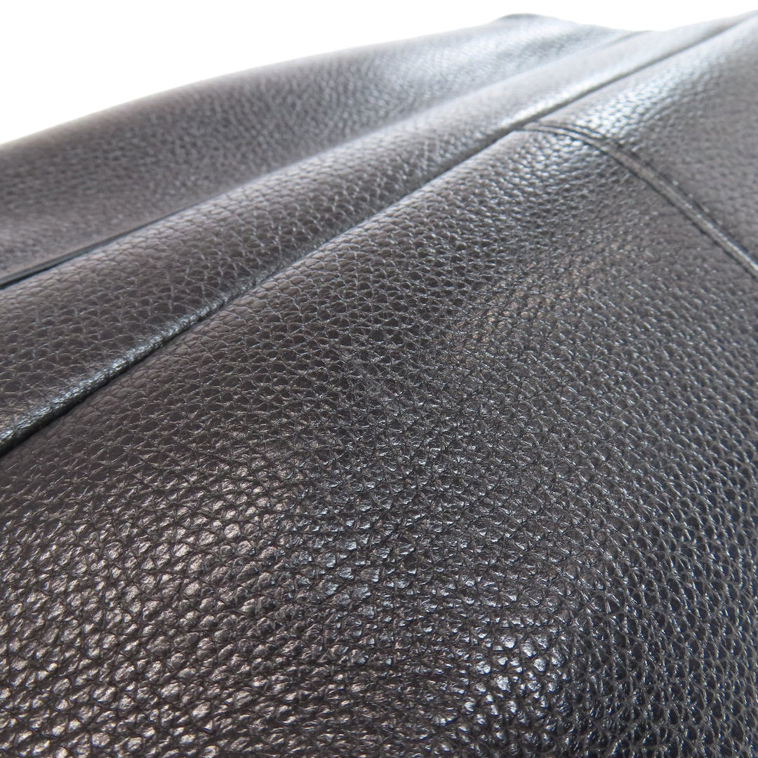 COACH Backpack F38288 leather black logo Women Used Authentic