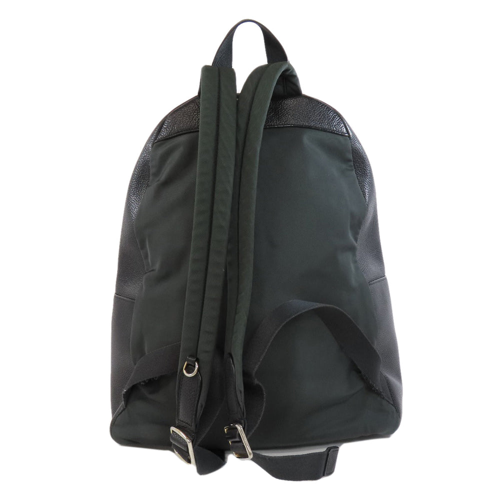 COACH Backpack F38288 leather black logo Women Used Authentic